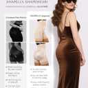 SHAPELLX Fajas Colombianas Shapewear for Women Tummy Control Plus Size Postpartum Body Shaper Butt Lifting Bodysuit (Beige, M)
