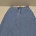 Allegra K Women's Casual Jean Skirt Back Slit Raw Hem Stretch High Waist Denim Skirts (Medium)