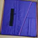 FDW Gymnastics Mat Incline Indoor/Outdoor Tumbling Mats yoga mat for Home Gym Folding Exercise Mat with Non-Slip Surface & Handles Cheese Wedge Mat (34x24 Inch, Pink)