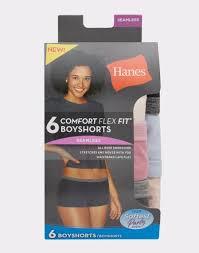 Hanes Comfort Flex Fit 6 boyshorts Seamless S