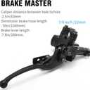 Left Hydraulic Brake Master Caliper Rear Hand Hydraulic Disc Brake Assembly Replacement for 50cc 90cc 110ccc 125cc Chinese Taotao Roketa Sunl Go-Kart Dune Buggy Quad ATV Dirt Mini Bike