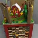 Battat - Activity Cube With Farm Theme - Educational Wooden Toys For Toddlers And Kids - 1 Year +, Red