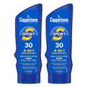 Coppertone Sport Sunscreen Lotion SPF 30, Sweat, Heat and Water Resistant Sunblock, Lightweight, Oxybenzone Free, Sunscreen Twin Pack, 7 Fl Oz Bottle, Pack of 2
