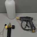 Pressure Washer Short Gun, Foam Cannon with 1/4 Inch Quick Connector, Power Washer, M22-14 mm Inlet Connector