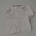 French Toast Girl's Short Sleeve Peter Pan Collar Blouse (Standard and Plus) (7, White)