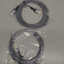 Highwings 8K HDMI Cable 2.1 10FT/3M 2-Pack, 48Gbps High Speed HDMI Cord-Nylon Braided 8K60Hz 4K120Hz 4K144Hz 3D eARC HDR10 4:4:4 HDCP 2.2&2.3 QMS DSC VRR, Compatible for Laptop, Monitor, Roku TV,HDTV (Grey)