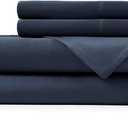 Hotel Sheets Direct 4 Piece Bed Sheet Set King, 100% Viscose Derived from Bamboo Sheets Set with 2 Pillowcases, Cooling & Breathable Luxury Bedding, Moisture-Wicking & Silky Soft Texture, Navy Blue