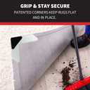 StepNGrip Rug Corner Grippers 4-Pack - Flattens Edges to Hold Rugs in Place - Impedes Curling with Stiff Layer - Reusable Carpet Grip Pads with Easy-Lift Design - 6.5 x 6.5 Inches