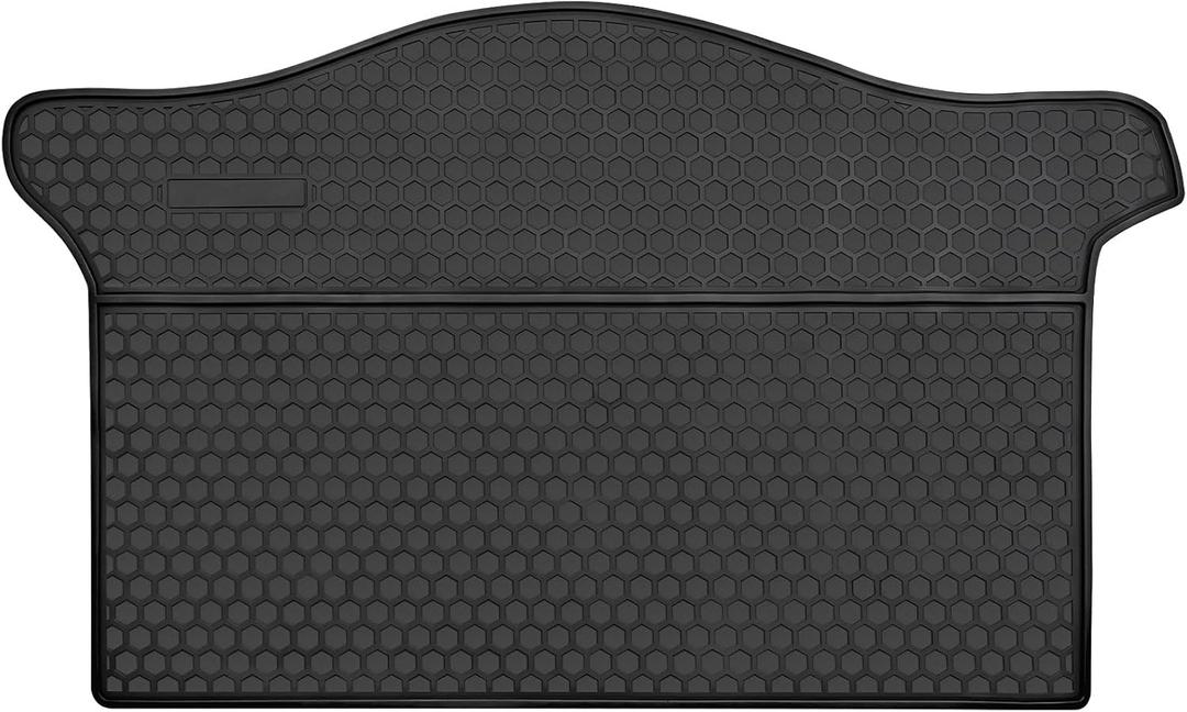 Cargo Liners Custom Fit for Honda Fit 2015 2016 2017 2018 2019 2020 Trunk Mats Black Rubber All Weather Cargo Mats Heavy Duty Odorless (Honda Fit 2015-2020 cargo mat)