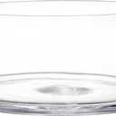 YOUEON Wide Glass Cylinder Vase, 4" Tall x 8" Wide Flower Glass Vase, Cylinder Terrarium Bowl, Decorative Centerpiece for Weddings Events, Pillar Candle, Flower Arrangement, Clear