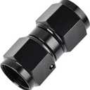 EVIL ENERGY 10AN Female to 10AN Female Straight Swivel Coupler Union Fitting Adapter Aluminum Black