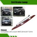 SecosAutoparts Third Brake Light Compatible with Lincoln MKX 2016 2017 2018 High Mount Stop Lamp with Harness # FA1Z13A613AB FA1Z-13A613-AB