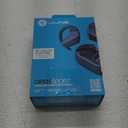 JLab Open Sport Open-Ear Wireless Earbuds, Black, Flexible Earhook, Bluetooth Multipoint, Dual Connect, Safe Listening, Optional Glasses Clip, 24+ Hours Battery Life, Custom EQ Sound Settings
