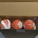 Soulchen 12 Pcs Mexican Talavera Christmas Ball Ornaments 3.15 Inch Plastic Cielito Lindo Boho Hanging Ornament Platos De Barro Vintage Hispanic Farmhouse Decoration for Xmas Tree Party Fiesta Gifts