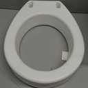 Carex Toilet Seat Riser, Round Raised Toilet Seat Adds 3.5 inches to Toilet Height, for Assistance Bending or Sitting, 300 Pound Weight Capacity Toilet Riser