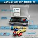 R134A Valve Core Remover Installer Tool Set, AC Schrader Valve Removal Tool.Designed for Leak-Free Replacement of Valve cores in Automotive AC Systems