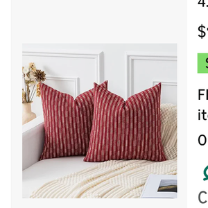 Kevin Textile Valentines Farmhouse Throw Pillow Covers Pack of 2 Boho Woven Texture Linen Decorative Pillow Cases for Couch Bed and Chair, Wine Red 16 x 16 inches 40 x 40 cm