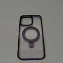 TORRAS Magnetic Ostand for iPhone 14 Pro Max Case [Military Grade Drop Tested & Compatible with MagSafe & Built in Kickstand] Translucent Slim Protective Anti-Fingerprint 6.7" 2022, Lilac Purple