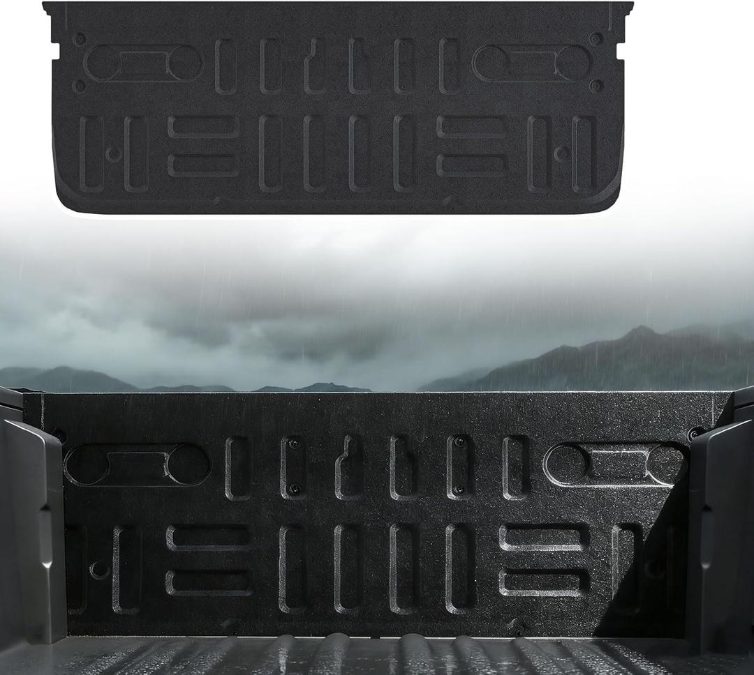 Tailgate Mat Compatible with Ford F-150 2026 2025 2024 2023 2022 2021(No for Pro Access Tailgate or Work Surface Truck Tailgate Liner All Weather Protector TPE Durable Tailgate Cover Accessory-Black