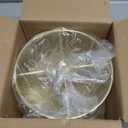 DysanVica 360 Rotating Metal Utensil Caddy - 4 Compartment Silverware Cutlery Holder Rotation Fork Spoon Napkin Organizer Flatware Storage Basket Party Countertop Buffet Picnic Camping Outdoor Gold