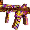 HK-416 Wooden 3D Gun Puzzle Kit  DIY Colorful Rubber Band Gun Model with 202 Details, Creative Wooden Model Building & Assembly Kit for Adults & Hobbyists