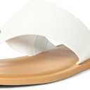 The Drop Women's Camilla Wide Thong Sandal (8, White)