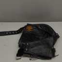 Milwaukee Leather Chaps for Men's Black Prime Leather Zipped Thigh Pocket-Mesh Lined Motorcycle Rider Chap-SH1190 (XX-Large)