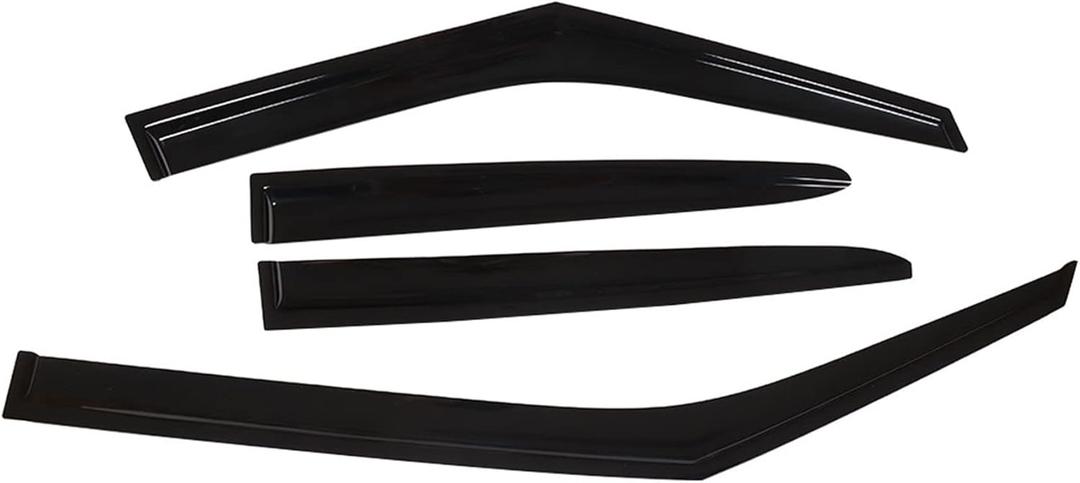 waltyotur Smoke Side Window Vent Visors Rain Guards Replacement for Veloster 2011 2012 2013 2014 2015 2016 2017