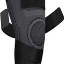 Compression Knee Brace for Women & Men, Workout, Sports, Daily Knee Compression Sleeve for Maximum Knee Pain Support & Fast Recovery1-Pack with Removable Adjustable Straps Knee Brace(XX-Large)