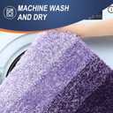 OLANLY Small Bathroom Rugs Mat 24x16, Extra Soft Absorbent Microfiber Bath Rugs, Rubber Backing, Quick Dry, Machine Washable Bath Mat for Bathroom Floor, Tub and Shower, Home Decor Accessories, Violet