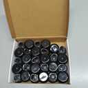 28 Pcs Chair Leg Sliders for Carpet, Round Chair Glides, Silicone Furniture Leg Protectors Caps, Carpet Protectors Table Feet Covers Cups, Teflon Furniture Pads Sliders (Fit:13/16" ~ 13/16")