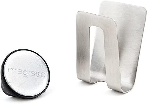 Happy Sinks Sponge Holder for Sink, Polyurethane (PU), Metallic Silver, Pequeño