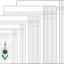 40Pcs Jewelry Storage Bags - Premium & Anti Tarnish Jewelry Bags with Self-Sealing Zipper - 5 Sizes Resealable Clear PVC Pouches for Rings, Earrings, Bracelets, Coin,Small Jewelry Packaging