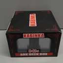 Kabinka Commander Deck Box for MTG Fits 400+ Double-Sleeved Card Storage, 5 IN 1 Removable Card Case with Dice Tray, Display Window for TCG/PTCG/EDH, 4 Magnetic One Touch Holders (Black)