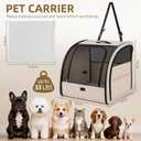 Dog Car Seat for Small Medium Dogs & Cats, Soft-Sided, Beige