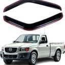 Fits Ford Ranger 1993-2011 Safe Smoke Window Visor Set - Sun, Rain, and Vent Protection, in-Channel, 2-Piece Window Deflector Guard Kit; 2mm Thickened
