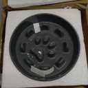 Dog Slow Feeder Bowl with Stand, Round Ceramic Pet Food Bowl for Medium Breed, Fun Raised Dog Bowls to Slow Down Eating (Grey)