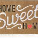 AAZZKANG Brown Doormat Large 36"x24" Outdoor Indoor Home Sweet Home Welcome Mat with Non Slip Rubber Backing Easy to Clean Front Entrance Mats
