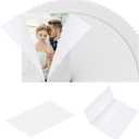 90 Pack Pre-Folded Vellum Jackets for 5x7 Invitations, Translucent Vellum Paper 5x7, 93 GSM Vellum Jackets for Envelope Liners, Invitation Paper for Weddings Birthdays Baby Showers