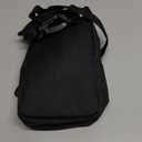 Zink Soft Camera Case  Small Instant Print Camera & Printer Bag w/Photo Paper Pocket, Zipper Closure & Crossbody Shoulder Strap - Black