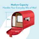 ARCHITECTURAL MAILBOXES 7600R MB1 Mailbox, Medium, Red
