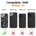 MSEAANBK Designed for iPhone 15 Watercolor Flowers Acrylic Drawing Pattern Phone Case for iPhone 15 6.1" Soft TPU Full Body Shockproof Protection Cover for Men Women Boys Girls