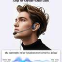 Open Ear Headphones - USB Wired Headset with Microphone for PC, Comfortable Computer Headset with Noise Cancelling & Crystal Clear Calls for Call Center, MS Teams, Skype, Webinars and More
