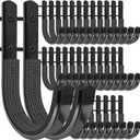 34 Pack Gun Rack Wall Mount, Gun Rack Bulk for Wall, Horizontal Metal Gun Rack for Rifle, Shotgun, Bows, with Soft Padding, Gun Mount Holder Hooks for Wall Storage