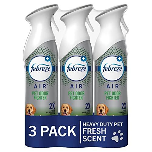 Febreze Air Mist Air Freshener Spray, Odor-Fighting Room Spray, Air Fresheners for Home and Bathroom and Kitchen, Aerosol Can, HD Pet Odor Fighter Scent, 8.8oz, 3 Count Febreze Air Mist Air Freshener Spray, Odor-Fighting Room Spray, Air Fresheners for Home and Bathroom and Kitchen, Aerosol Can, HD Pet Odor Fighter Scent, 8.8oz, 3 Count