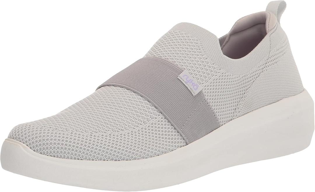 Ryka Womens Astrid Knit Slip on Sneaker (5, Vapor Grey)