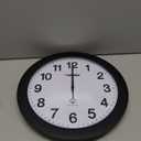 Lorell 60997 Wall Clock, 12-Inch, Arabic Numerals, White Dial/Black Frame