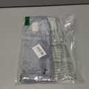 HAPPYHEIDI Dark Gray Corduroy Makeup Bag Cosmetic Toiletry Travel Pouch, Make Up Accessory Purse Organizer, Canvas Lined