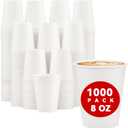 Lamosi 1000 Pack Paper Cups 8 oz, Disposable Coffee Cups, Paper Coffee Cups, 8 oz-25 Pack of 20