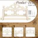 1pcs Vintage Iron Toilet Paper Roll Holder Cast Rustic Wall Tissue Holder Wall Mounted Roll Paper Decor for Kitchen and Bathroom European Vintage Design (White)